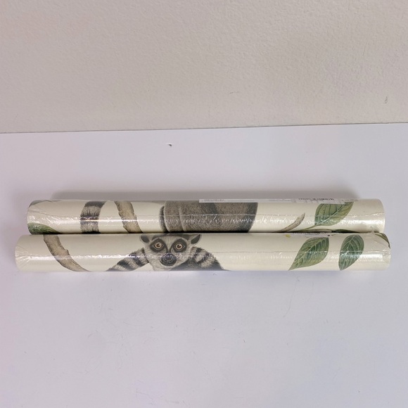 2 Rolls of Sanderson Ringtail Lemur Wallpaper - Picture 3 of 6